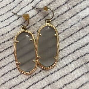 Kendra Scott Gold and Gray Earrings